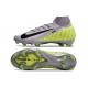 Nike Mercurial Superfly 10 Elite FG Gris Amarillo