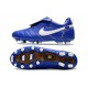 Botas Nike Tiempo Legend 10 Elite FG Ronaldo Azul Blanco