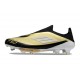 Bota Adidas F50 + Sin Cordones FG X Messi Dorado Met Negro Blanco