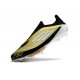 Bota Adidas F50 + Sin Cordones FG X Messi Dorado Met Negro Blanco