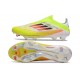 Bota Adidas F50 + Sin Cordones FG Amarillo Blanco