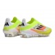 Bota Adidas F50 + Sin Cordones FG Amarillo Blanco