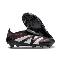 Bota de Futbol adidas Predator Elite FT FG Negro Gris Four Rojo Lúcido