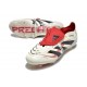 Bota de Futbol adidas Predator Elite FT FG Blanco Off Negro Rubí Puro