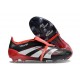 Bota de Futbol adidas Predator Elite FT FG X MOMENTS Negro Blanco Rojo