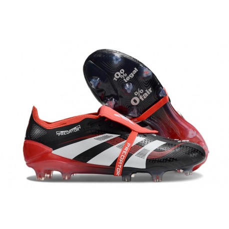 Bota de Futbol adidas Predator Elite FT FG X MOMENTS Negro Blanco Rojo