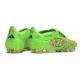 Bota de Futbol adidas Predator Elite FT FG Limón Lúcido Rosa Lúcido Azul Fusion
