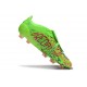 Bota de Futbol adidas Predator Elite FT FG Limón Lúcido Rosa Lúcido Azul Fusion