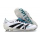 Bota de Futbol adidas Predator Elite FT FG Blanco Negro Ciano