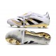 Bota de Futbol adidas Predator Elite FT FG Ftwr Blanco Dorado Met