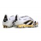 Bota de Futbol adidas Predator Elite FT FG Ftwr Blanco Dorado Met