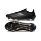Zapatos Adidas F50 Elite Laceless FG Negro Hierro Met Dorado Met