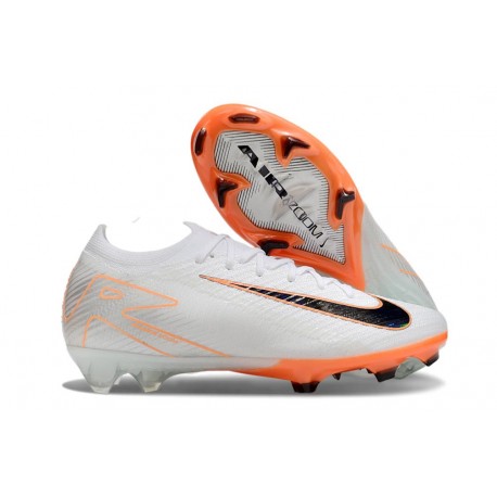 Botas Nike Zoom Mercurial Vapor XVI Elite FG Blanco Negro Naranja