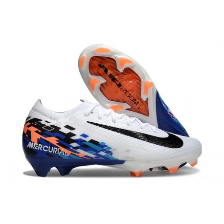 Botas Nike Zoom Mercurial Vapor XVI Elite FG Blanco Negro Azul