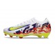 Botas Nike Zoom Mercurial Vapor XVI Elite FG Blanco Amarillo Violeta Rojo