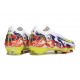 Botas Nike Zoom Mercurial Vapor XVI Elite FG Blanco Amarillo Violeta Rojo
