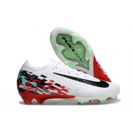 Botas Nike Zoom Mercurial Vapor XVI Elite FG Blanco Negro Rojo