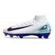Nike Zoom Mercurial Superfly X Elite FG Blanco Negro Azul