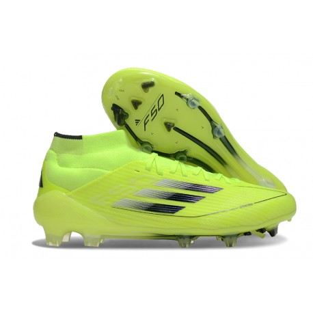 Botas de fútbol Adidas F50 Elite Mid FG Amarillo Solar Negro