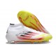 Botas de fútbol Adidas F50 Elite Mid FG Ftwr Blanco Rojo Amarillo