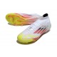 Botas de fútbol Adidas F50 Elite Mid FG Ftwr Blanco Rojo Amarillo