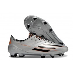 Adidas Bota F50 Elite FG Plata Negro