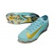 Botas Nike Zoom Mercurial Vapor XVI Elite FG Azul Oro