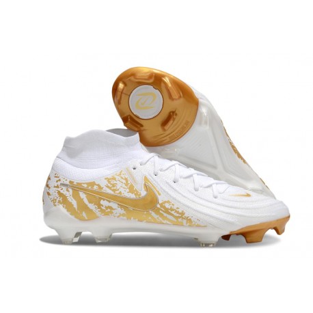 Zapatos Nike Phantom Luna II Elite FG Blanco Dorado