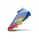 Botas de fútbol Adidas F50 Elite Mid FG Azul Fusion Limón Lúcido Rosa Lúcido