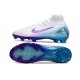 Nike Air Zoom Mercurial Superfly 10 Elite FG Blanco Azul Violeta
