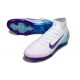 Nike Air Zoom Mercurial Superfly 10 Elite FG Blanco Azul Violeta