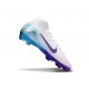 Nike Air Zoom Mercurial Superfly 10 Elite FG Blanco Azul Violeta