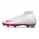 Nike Air Zoom Mercurial Superfly 10 Elite FG Blanco Rosa