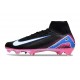 Nike Air Zoom Mercurial Superfly 10 Elite FG Negro Blanco Azul