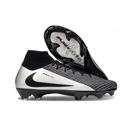 Nike Air Zoom Mercurial Superfly 10 Elite FG Negro Plateada