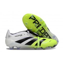 Bota de Futbol adidas Predator Elite FT FG Blanco Negro Limón Lúcido
