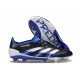 Botines de Futbol adidas Predator Elite FG Negro Azul Lúcido Blanco
