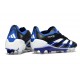 Botines de Futbol adidas Predator Elite FG Negro Azul Lúcido Blanco
