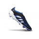 Botines de Futbol adidas Predator Elite FG Negro Azul Lúcido Blanco