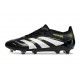 Botines de Futbol adidas Predator Elite FG Negro Blanco Limón Lúcido