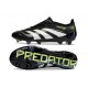 Botines de Futbol adidas Predator Elite FG Negro Blanco Limón Lúcido