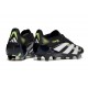 Botines de Futbol adidas Predator Elite FG Negro Blanco Limón Lúcido