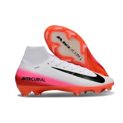 Nike Air Zoom Mercurial Superfly 10 Elite FG Blanco Negro Rojo