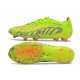 Botines de Futbol adidas Predator Elite FG Limón Lúcido Rosa Lúcido Azul Fusion