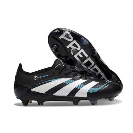 Botines de Futbol adidas Predator Elite FG Negro Blanco Azul