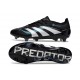 Botines de Futbol adidas Predator Elite FG Negro Blanco Azul