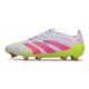 Botines de Futbol adidas Predator Elite FG Blanco Rosa Amarillo