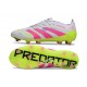 Botines de Futbol adidas Predator Elite FG Blanco Rosa Amarillo