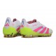 Botines de Futbol adidas Predator Elite FG Blanco Rosa Amarillo