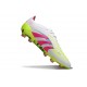 Botines de Futbol adidas Predator Elite FG Blanco Rosa Amarillo